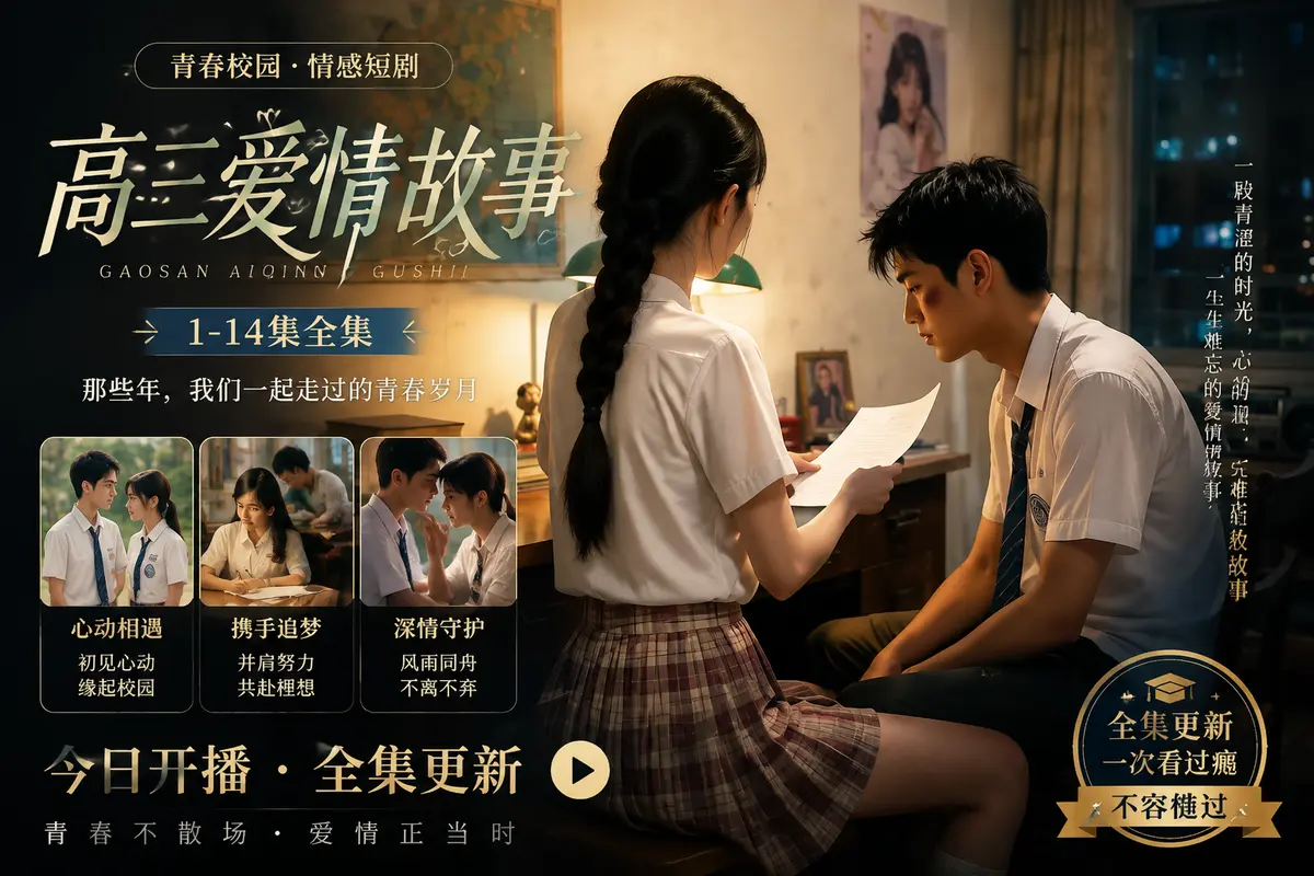 黄果魔改AI真人短剧系列《b中高三爱情故事》未删减全集在线观看_《高三爱情故事 if篇》蓝光修复中字版_百度/阿里云盘资源直链_高清零卡顿_全程高能无尿点！《ai短剧高三爱情故事》免费观看